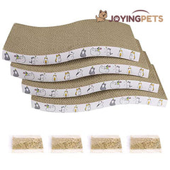 JoyingPets Cat Scratcher Cardboard 4 Pack